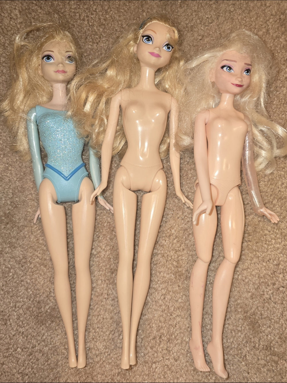 Barbie Doll Lot Of 3 -  Elsa From Disney’s Frozen
